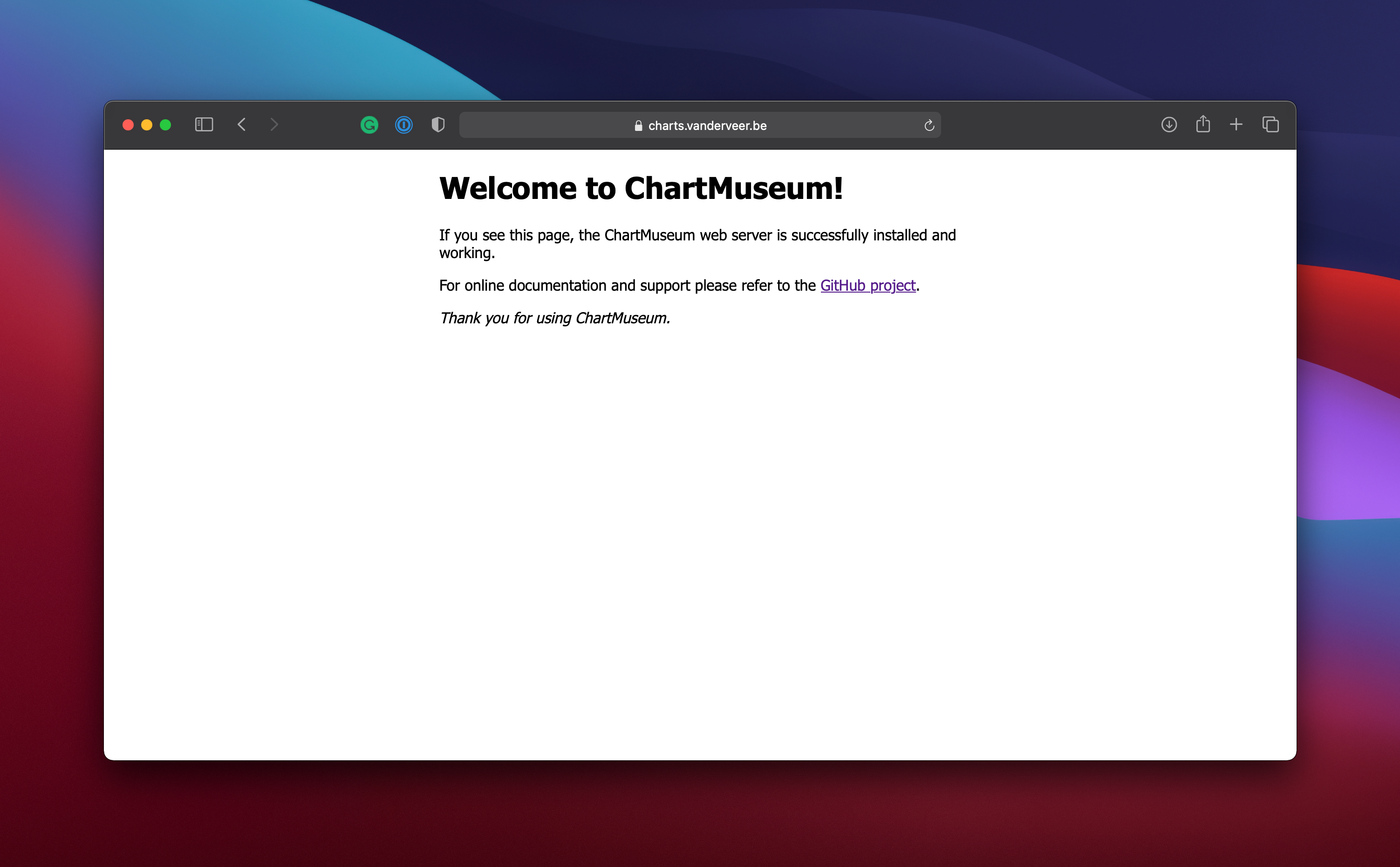 Chartmuseum homepage